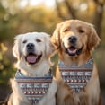 thumbnail image 2 of Dog Bandana 2 Pack,Blue Boho Tribal Triangles and Arrows Pattern Bandanas for Dogs,Cat Bandana,Small/ Large Dog Bandana 2 Size,Dog Bandanas Girl Boy, 2 of 5