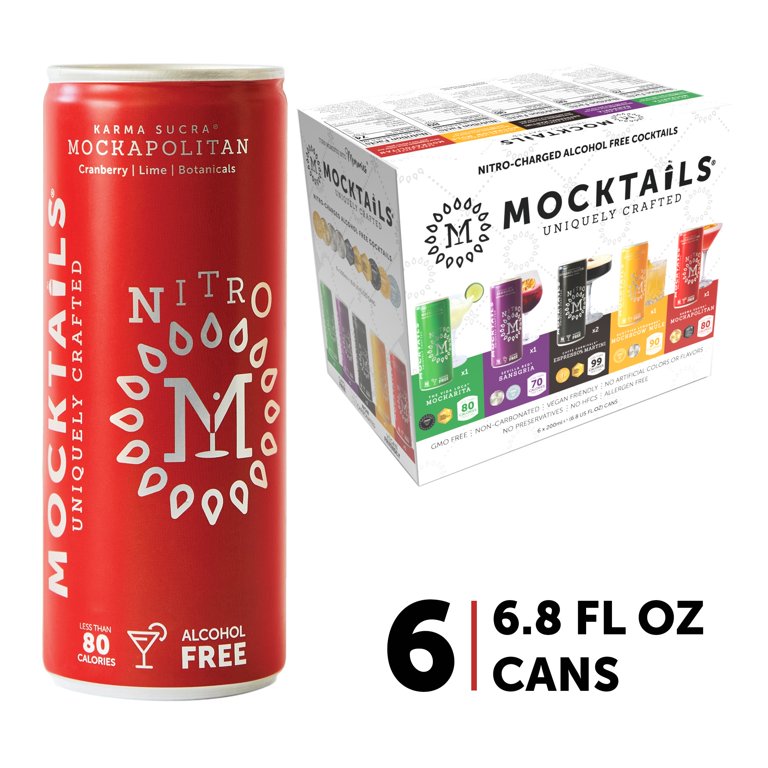 Mocktails Uniquely Crafted - Nitro Variety Pack, Non Alcoholic