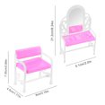 thumbnail image 3 of 8 Pcs Princess Bedroom Dollhouse Furniture Accessories Playset Kids Gift,Dresser,Sofa,Hangers, 3 of 6