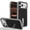 Grayblack, variant on Designed for iPhone 15 Pro Case, Tech Fabric + PC + Metal Material, 360° Rotating Adjustable Bracket Shockproof Drop Protective Ultra Slim Lightweight Phone Case Cover, Grayblack