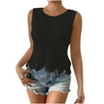 thumbnail image 2 of Vekome Summer Tops for Women Sleeveless Plus Size Sleeveless Shirts Crewneck Casual Tee Shirts Solid Color Pullover Tops, 2 of 6