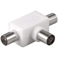 thumbnail image 1 of Divisor de antena, adaptador en T Divisor de antena satelital de TV Coaxial bidireccional 2 x macho a hembra Xemadio 2036092, 1 of 9