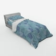 thumbnail image 2 of Ambesonne Floral Bedding Set 3 Pcs, Pastel Color Filled Circles, Twin XL, Turquoise Navy Blue, 2 of 2