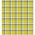 thumbnail image 3 of Ambesonne Grey Yellow Duvet Cover Sets, Vibrant Madras Plaid, 2-Queen, Yellow Multicolor, 3 of 7