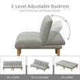 thumbnail image 2 of Aukfa Upholstered Futon Convertible Sofa Bed 8 Legs Futon Couch, Corduroy, Gray, 2 of 10