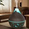 thumbnail image 7 of Hyknon Scented Essentials Oil Diffuser Humidifier for Bedroom Scented Silent Night Light Humidifier with 7 Color Wood Grain Mist Humidifier for Large Room, Home, Baby Bedroom, 7 of 7