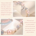 thumbnail image 3 of 4th-9th Birthday Gifts, Pink Pearl and Rhinestone Lucky Number Bracelet for Girls Daughter Granddaughter Niece, 3 of 6