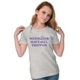thumbnail image 4 of Mermaids Have All The Fun Cute Beach Womens Fitted Plus Size Graphic Tee Brisco Brands 3X, 4 of 5