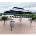 thumbnail image 6 of Gzxs 13x10FT Outdoor Patio Gazebo Canopy Tent With Detachable Mosquito Net Suitable for Lawn, Garden, Backyard and Deck, Gray Top, 6 of 10