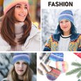 thumbnail image 5 of Gorro para mujer, hombre, gorro de invierno, gorros con puños para mujer, gorros cálidos, 5 of 5