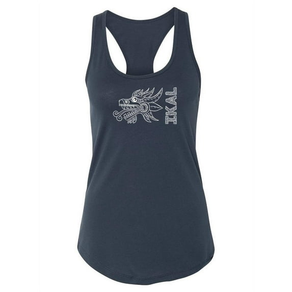 Snake Head With Ikal Text Tank Women -Ikal Designs, Female Large