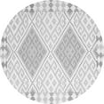 thumbnail image 1 of Ahgly Company Indoor Round Southwestern Gray Country Area Rugs, 4' Round, 1 of 1