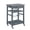 2S-Grey, variant on Rolling Kitchen Island Serving Cart with Underneath Drawer & Slide-Out Wire Storage Basket
