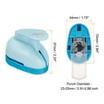 thumbnail image 2 of Uxcell 1.7" x 2.8" Paper Punch Shapes Mini Hole Puncher Fish Shape for DIY Craft Supplies Scrapbook, Blue, 2 of 5