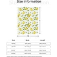 thumbnail image 2 of Lemon Throw Blankets 80"x60" Lightweight Flannel Fleece Cozy Soft Blanket Home Decor for Couch Bed Sofa Bedroom Living Room Travel Birthday Christmas All Season, 2 of 6