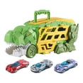 thumbnail image 2 of Camión de transporte de dinosaurios Strade Fareast Limited con figura de dinosaurio y 3 coches, 2 of 8