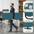 thumbnail image 4 of DECOLAB Desk Dividers, Free Standing Desk Privacy Panel Shield Board for Student, Office, Classroom, Home, 48"x18", Sapphire, 4 of 9