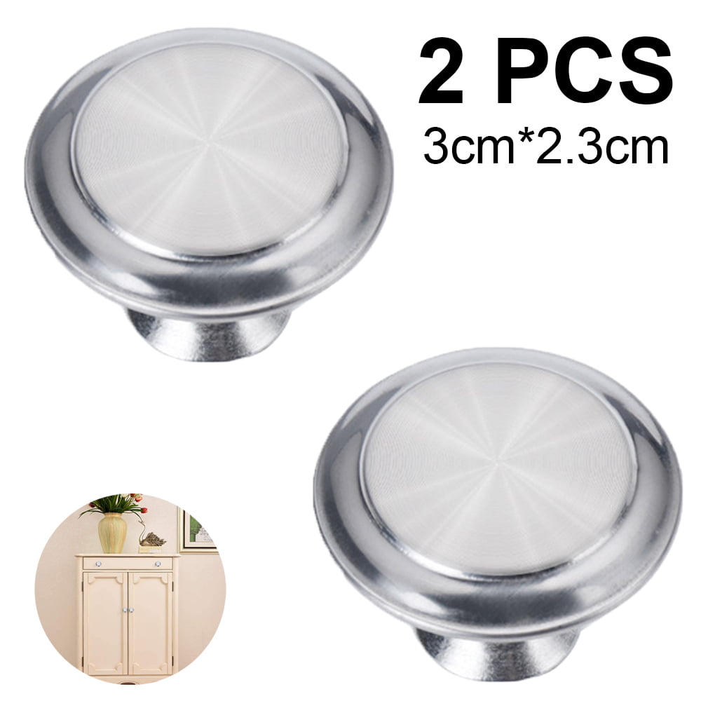 2PCs Deluxe 304 Stainless Steel Modern Cabinet Cupboard Drawer Handle Pulls Knob 