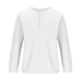 thumbnail image 3 of Pullover Sweaters for Men Pullover Sweater Stand Collar Elastic Solid Colorlong Sleeve Round-Neck Blouses & Shirts, 3 of 5
