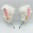 thumbnail image 3 of Horquilla con lazo para el pelo con orejas de gato, diadema con orejas de animal femenino, accesorios para tocado de gato, diadema con orejas de gato, fácil de usar, material duradero, 3 of 6