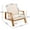 Teak+ Beige 1T, variant on Patio Seating Outdoor Dining Chairs Set of 2, Stackable Chairs with UV-Resistant PE Rattan and Steel Frame, for Patio, Garden, Balcony, Supports 400lbs,Outdoor Seating