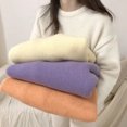 thumbnail image 2 of Suéter de punto suelto de estilo coreano de primavera, estilo holgado, para uso exterior, jersey de cuello redondo, suéter morado grueso para mujer, 2 of 5