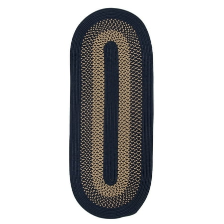 

Colonial Mills Torrey Reversible Runner Indoor / Outdoor Braided Rug Navy 2 6 x 15 Runner 14 Runner