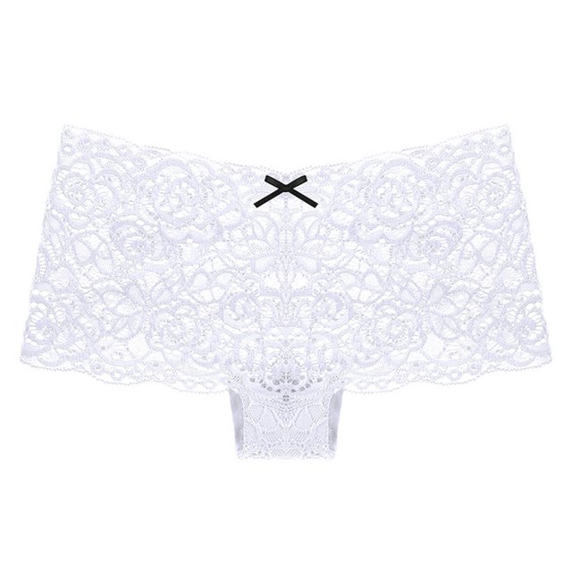Aayomet Culottes Sans Couture en Dentelle pour Femmes (Blanc, TG)
