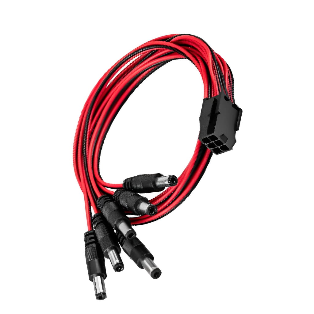 Zeiwohndc Sturdy 6PIN to DC5525 5521 Power Adapter Cable ABS material Cable  - Walmart.com