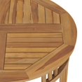 thumbnail image 6 of vidaXL Solid Teak Wood Garden Dining Set 3 Piece with White/Gray Cushions, 6 of 17