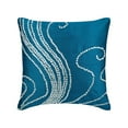 thumbnail image 6 of The HomeCentric Decorative Pillow Covers, Pack of 2, 22x22 inch (55x55 cm) Cushion Cover, Blue Pillow Cover, Mother Of Pearls Pillow Cover, Art Silk Square Pillow Cover, Decorative - Undersea Magic, 6 of 11