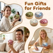 Glitter Dumpling Squishy Mystery Box, Colorful Dumpling Stress Balls Fidget Toys with Steamer Box