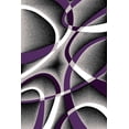 thumbnail image 3 of Planet Rugs Premium 3D Thick Abstract Indoor Area Rug 2305 Purple 2'7''x4', 3 of 8