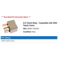 thumbnail image 2 of A/C Clutch Relay - Compatible with 2006 Toyota Camry, 2 of 2