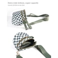 thumbnail image 4 of Bandolera FEIBOON Spacious a cuadros de nylon para mujer, 4 of 6
