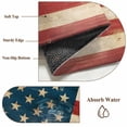thumbnail image 6 of American Flag Runner Rug 2x6 FT, Non Slip Hallway Rugs, Red Strip Vintage Shabby US Flag Washable Soft Floor Carpet Non-Shedding Throw Runner Carpet Long Rug for Entryway Kitchen Bedside Sliding Door, 6 of 8