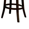 thumbnail image 3 of Swivel Barstool with Curved Open Low Back, Set of 2, Gray and Brown, 3 of 5