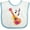 White and Blue, variant on Inktastic Guitar Music Retro Musician Boys or Girls Baby Bib