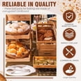 thumbnail image 3 of 100 Pcs Paper Baking Loaf Pan with Lids Disposable Paper Pans Mold for Cake Bread Oven Loaf Bakery, 3 of 6