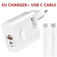 thumbnail image 1 of USB-C 120W Gan Supersnabb PD-Laddare för Bärbara, Tabletter, 15-tums iPad, Macbook, Oppo, Samsung, Xiaomi USB Snabbladdningsadapter EU-laddare Kabel, 1 of 5