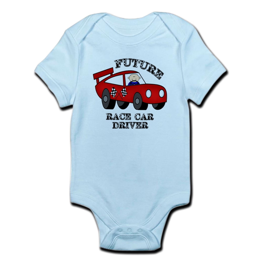 CafePress CafePress Future Race Car Driver Cute Baby Boy Bodysuit