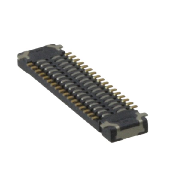 Pack of 7 AXE534127 Connector 34 Position Socket, Center Strip Contacts Surface Mount Gold