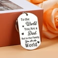 thumbnail image 2 of Miyuadkai Keychain Clearance Daughter Son Gives Father Dad Gift Stainless Steel Keychain on Sale Jewelry Silver, 2 of 5