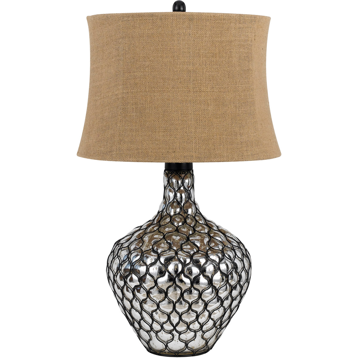 Table Lamps 1 Light Fixture With Clear Tone Finish Resin Material E26