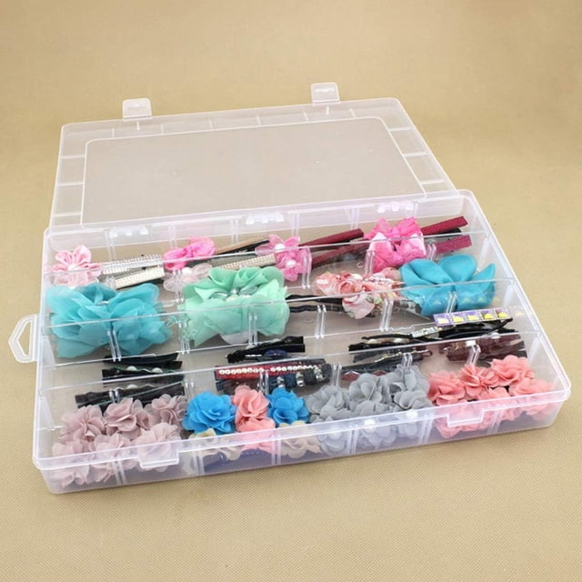 Advancent Caja organizadora de anillos, sin olor, ligera, resistente y duradera, transparente, caja organizadora Almacenamiento y organización del hogar