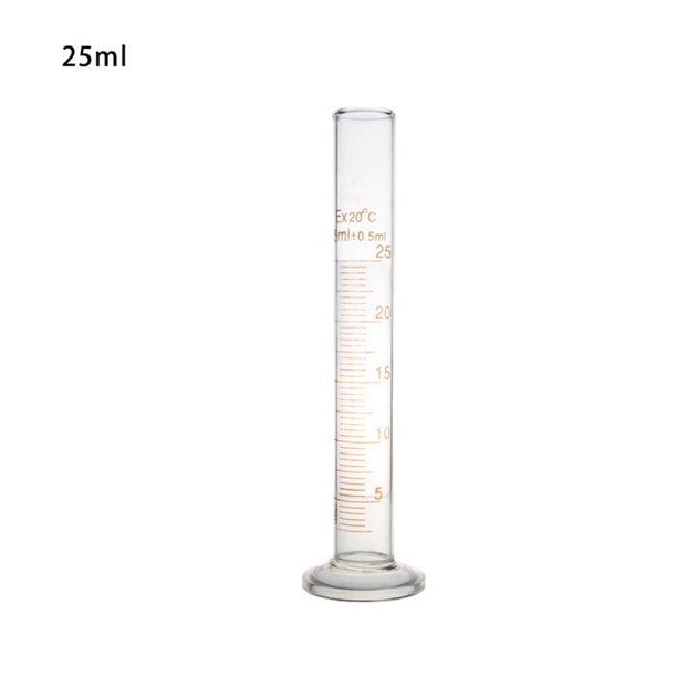 GENEMA Glass Graduated Cylinder with Clear Scale Glass Measuring