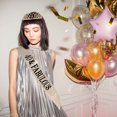 thumbnail image 1 of KAKOWELY 1Jgo Sash Para Party Dorado Con De Cristal Para Ambientar En Cumpleaños, 1 of 7