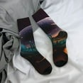 thumbnail image 7 of Desert Glow Socks Cactus Print Gothic Stockings Winter Anti Slip Women Men Socks Medium So, 7 of 7