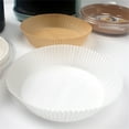 thumbnail image 1 of 50 Pcs Doublure de Friteuse à Air Chaud Papier Parchemin Imperméable Résistant à la Chaleur Antiadhésif Absorption d'Huile de Cuisson pour Rôtir Barbecue Camping Marron, 1 of 9