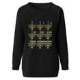 thumbnail image 4 of Darzheoy Womens Hanukkah Loose Solid Graphic Fall Winter Printed Long Sleeve Blouse Shirt, 4 of 4